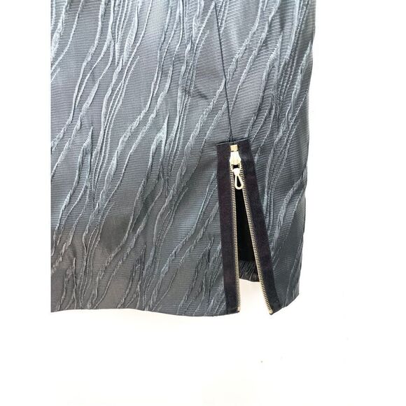 NADA Boned Strapless Textured Zipper Dress - Picture 2 of 9